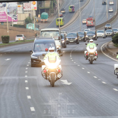 Kibaki’s Body Escorted to Nyeri by Road Ahead of Burial 