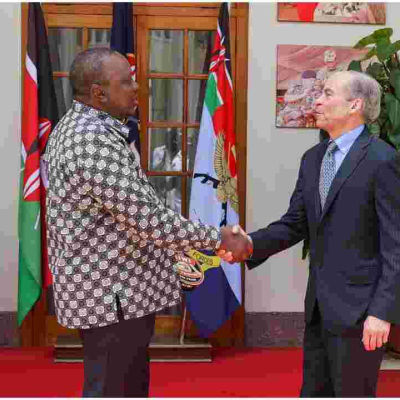 US Billionaire Businessman Fisk Johnson Pays a Courtesy Call on President Uhuru 
