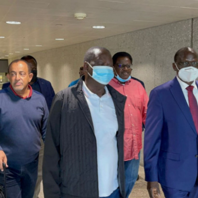 Raila, His Entourage Land in the US Ahead of a Week-Long Tour 