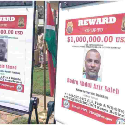 US Offers $2 Million Reward for Information on Two Kenyan Drug Suspects 