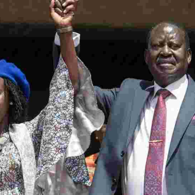 Raila Overtakes Ruto in the Latest Opinion Poll After Picking Karua as Running Mate 