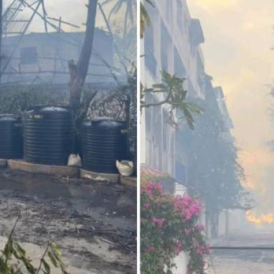 Harbour Key Cottages in Malindi on Fire /Kenyans Fires Destroy Several Luxury Resorts in Malindi Within Hours