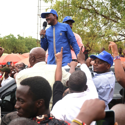 Wiper Leader Kalonzo Musyoka  Kalonzo Heckled with ‘Tutam’ Chants at Tharaka Nithi Rally