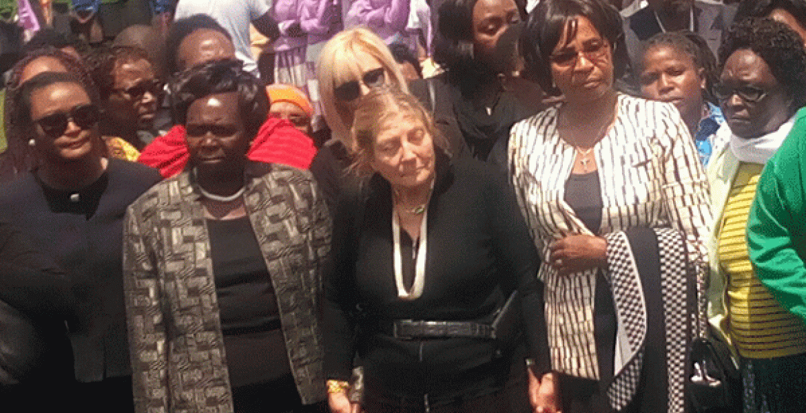 Nicholas Biwott's three wives, from left: Prof Margaret Kamar, Hannie Biwott and Kalista Lessie. I'm Biwott's Wife, Jubilee Uasin Gishu Senatorial Candidate Prof. Margaret Kamar Says