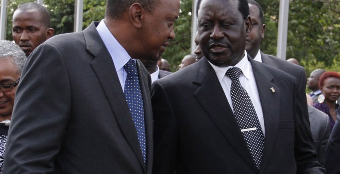 President Uhuru Trails Raila in Latest Nairobi County Poll