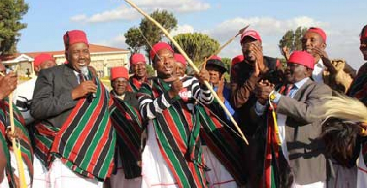 Nairobi senator and Nairobi gubernatorial candidate on a Jubilee ticket, during a ceremony to install him as a Kamba elder Sonko Installed as Kamba Community Elder