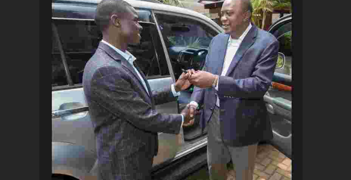 President Uhuru Buys Youngest Kenyan MP John Paul Mwirigi a Brand New Prado