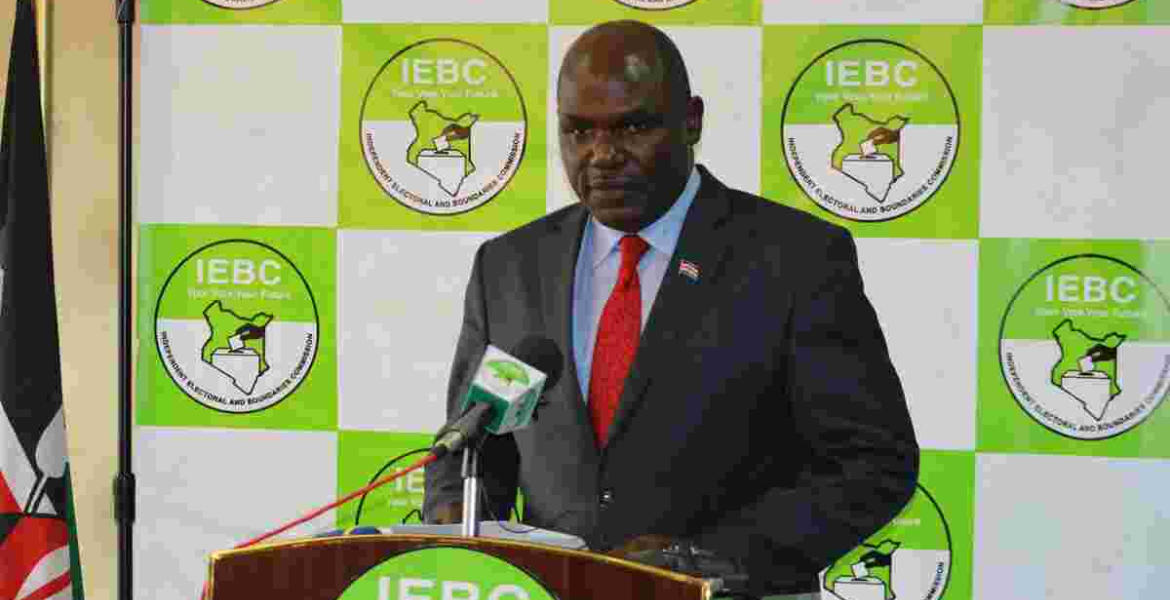 Independent Electoral and Boundaries Commission (IEBC) chairman Wafula Chebukati IEBC Pushes Repeat Presidential Election to October 26th