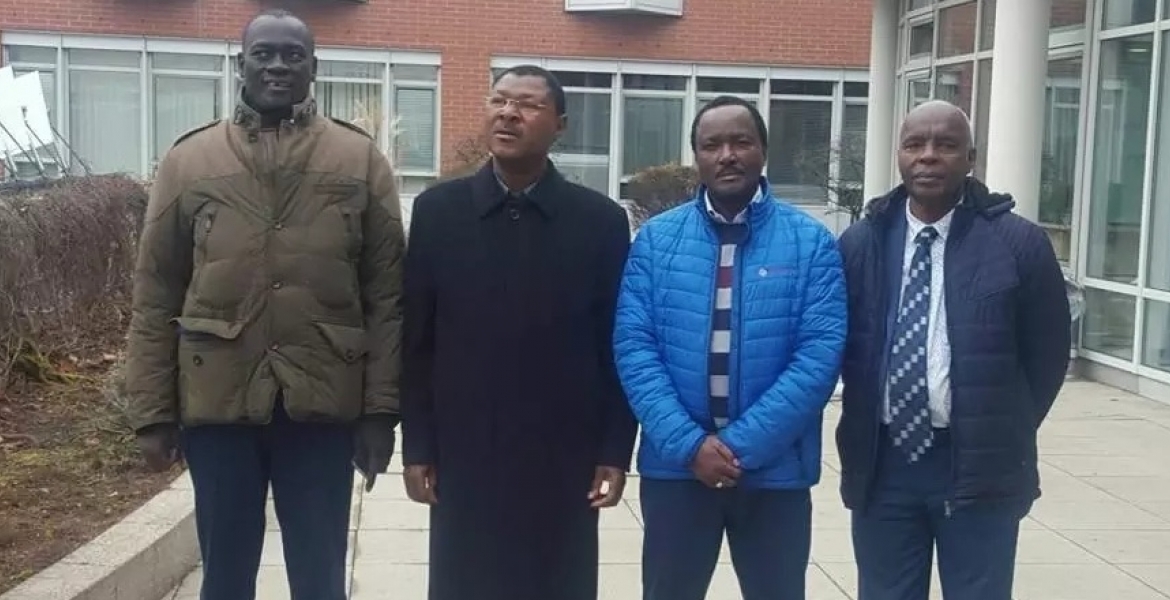 (L-R) Turkana Governor Josphat Nanok, Bungoma Senator Moses Wetang'ula, NASa co-principal Kalonzo Musyoka, and Makueni Governor Kivutha Kibwana Raila to Visit Kalonzo Musyoka in Germany on Friday