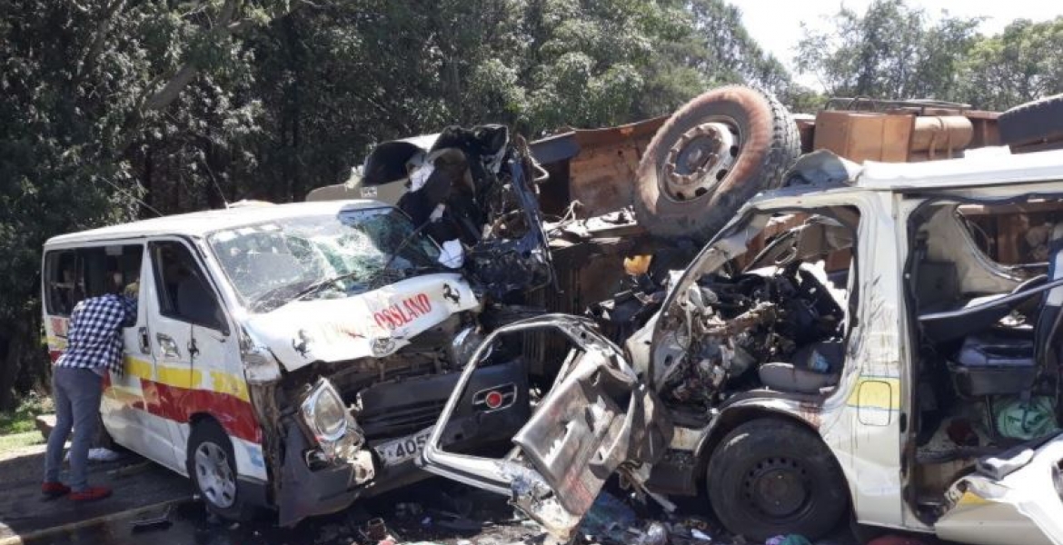 20 Feared Dead in a Multiple Car Accident at Sachangwan Blackspot in Nakuru
