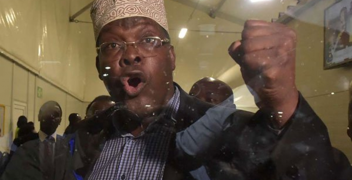 More Drama at JKIA as Miguna Miguna Tears Papers Meant to 'Regularize' His Citizenship