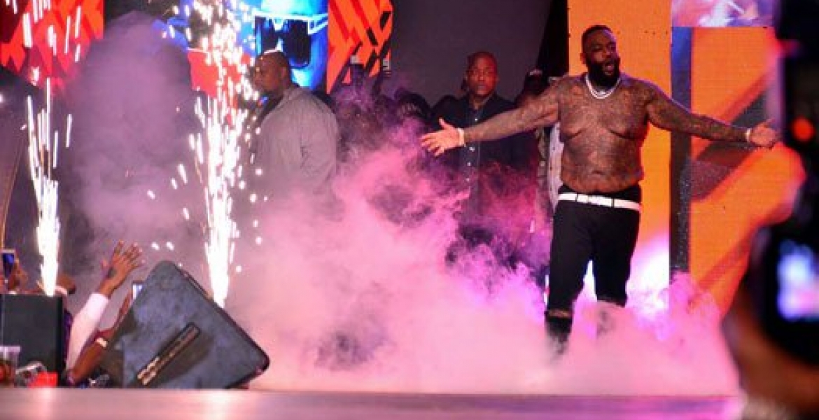 American Rapper Rick Ross Accused of Lip Syncing during Live Performance at Nairobi Concert 