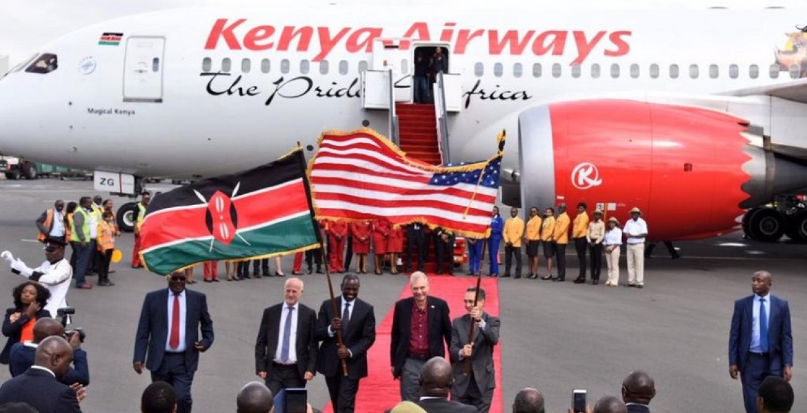 Kenya Airways' Return Direct Flight from New York Lands Safely at JKIA