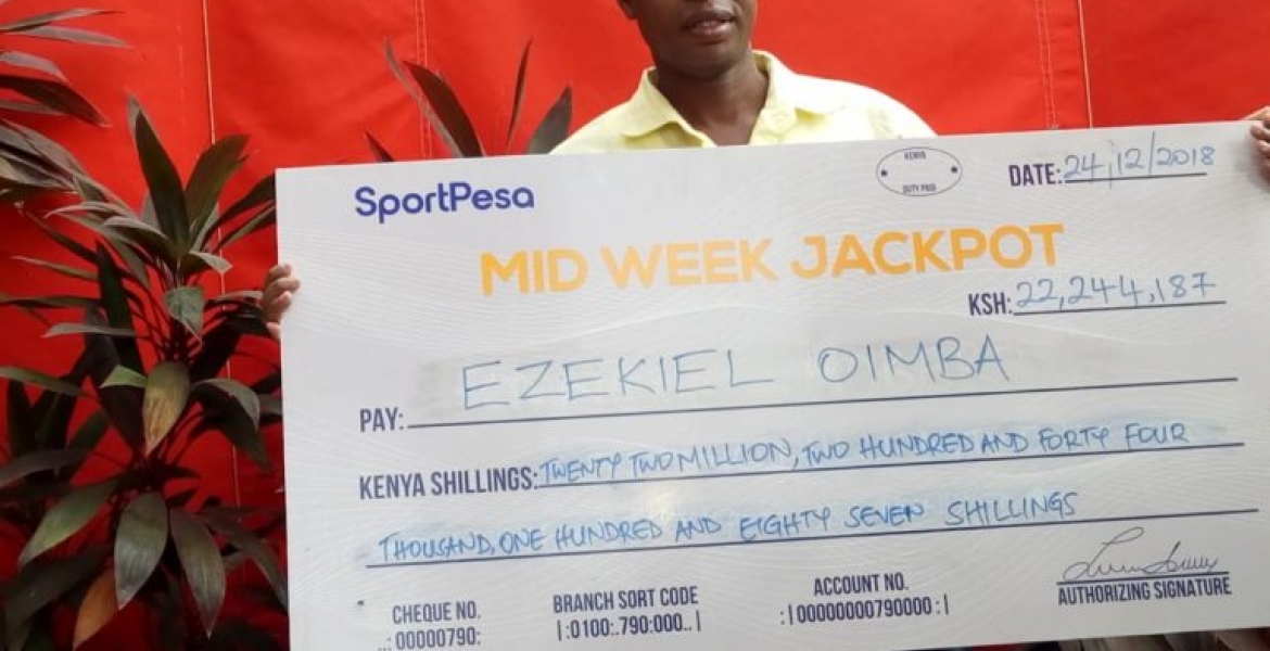 Kenya Ferry Services Mechanical Engineer Wins Sh22 Million SportPesa Jackpot