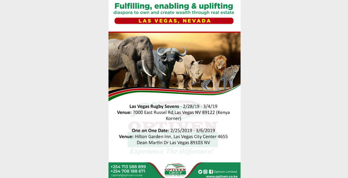 Optiven to Showcase at Kenya Korner in LAs Vegas during the Upcoming 2019 USA Sevens Rugby