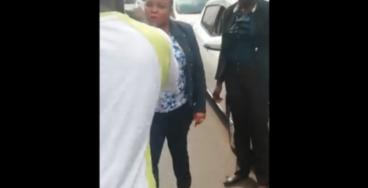 VIDEO: Brave Nairobi Man Confronts Woman Rep. Wangui Ngirici for Driving on Wrong Side of Road