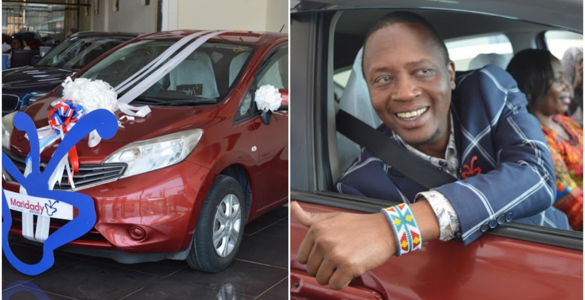 President Uhuru’s Look-Alike Michael Gitonga Gifted Sh700,000 Car by Maridady Motors