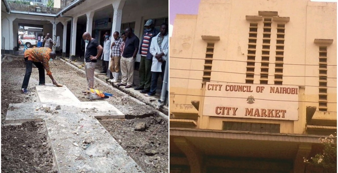 Archeologists Called as Mysterious Crucifix is Discovered Inside City Market in Nairobi