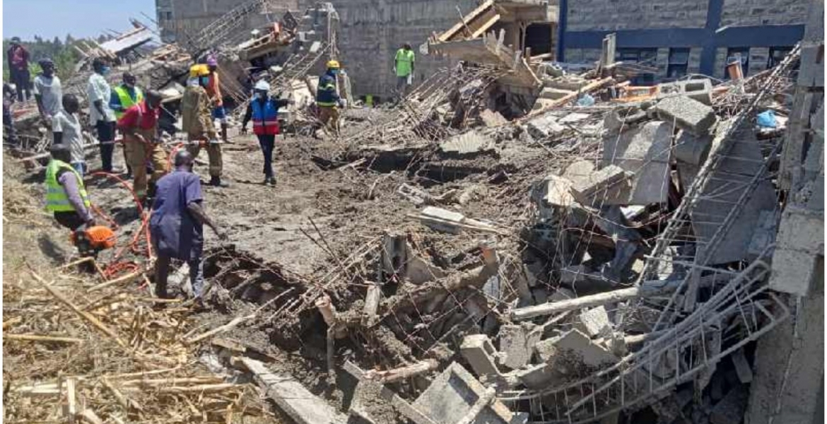 Unknown Number Feared Trapped as Unfinished Building Collapses in Kisumu