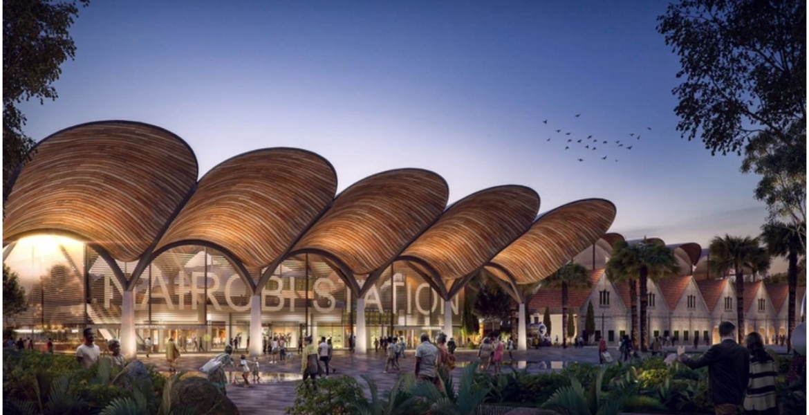 An artistic impression of the new Nairobi Central Railway Station UK Company to Design Sh29 Billion Nairobi Railway City