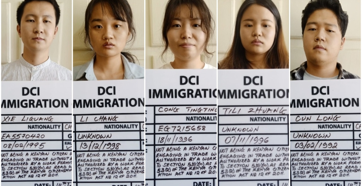 Eight Chinese Nationals Fined Sh50,000 Each for Working in Kenya without Permits