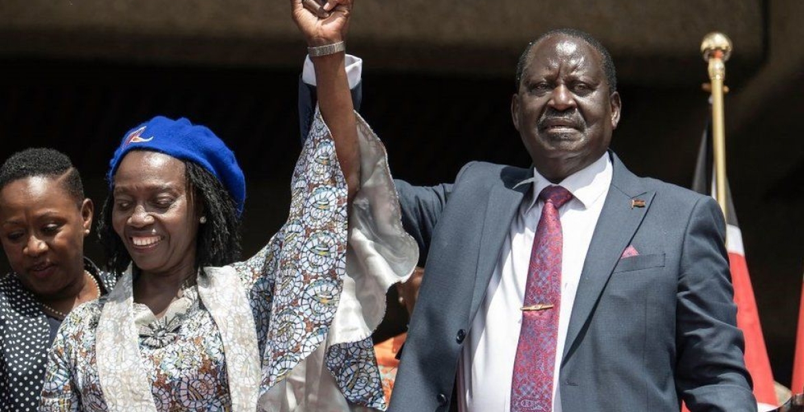Raila Overtakes Ruto in the Latest Opinion Poll After Picking Karua as Running Mate