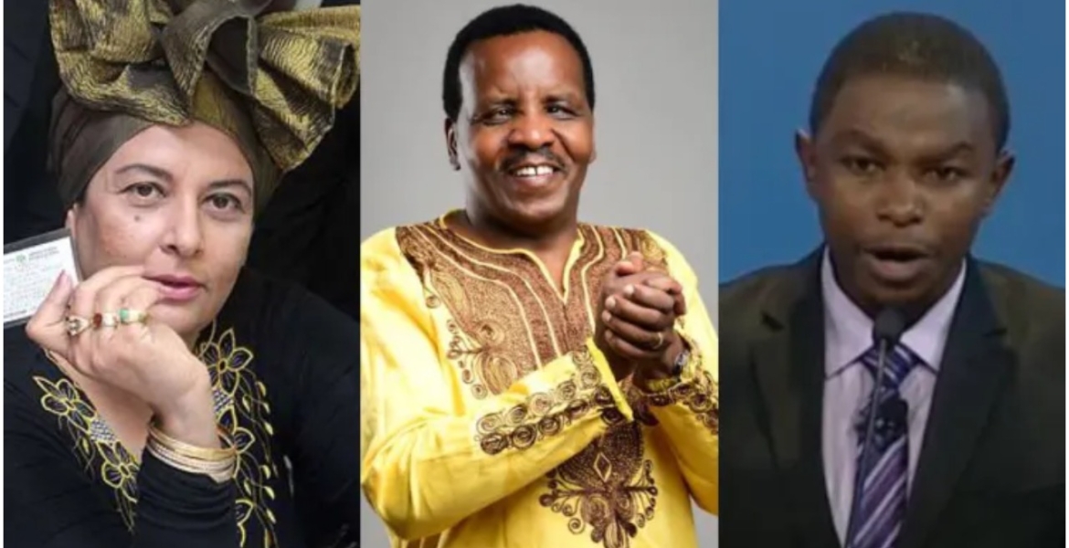 Presidential aspirants Nazlin Omar, Reuben Kigame and Muthiora Kariara IEBC Gazettes Names of 28 Independent Presidential Candidates
