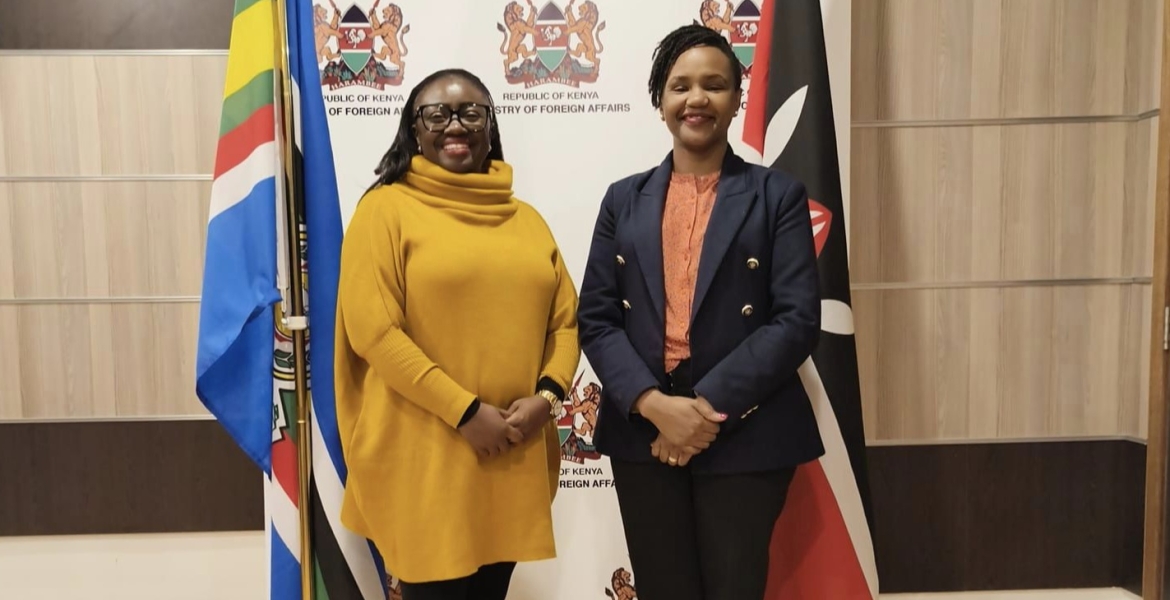 Senator Orwoba and Roseline Njogu Senator Gloria Orwoba Pushes for Diaspora Participation in Ending Period Shaming