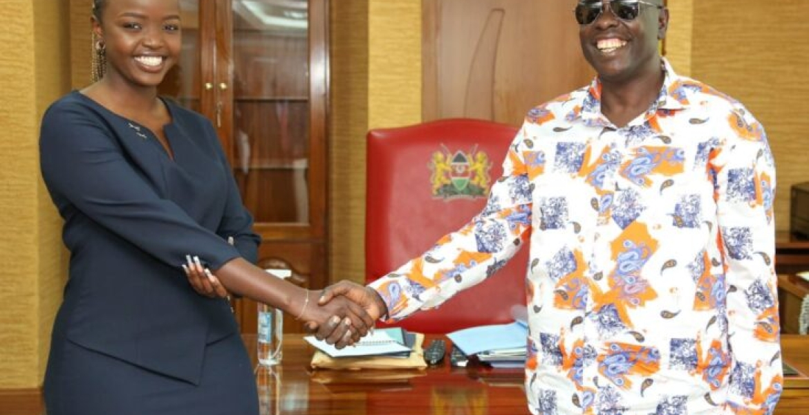 Ivy Chelimo(Left) and DP Rigathi Gachagua(Right) Gachagua's Push for 'Riggy G' Trademark Approved
