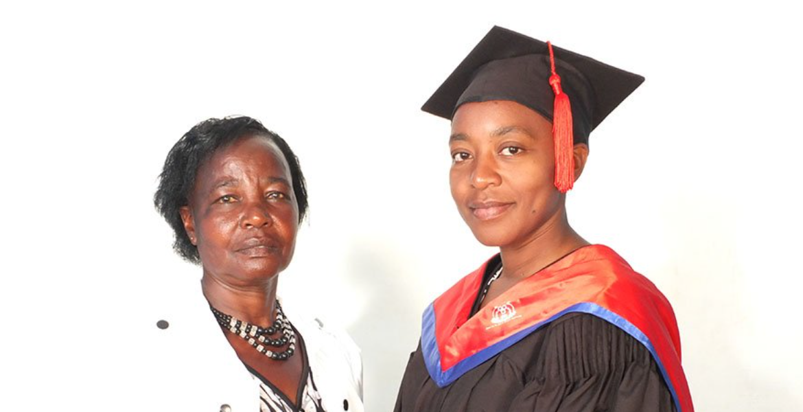 Pauline Wambeti With her Mother Pauline Wambeti's Inspiring Leap From Embu to the University of Delaware in the US