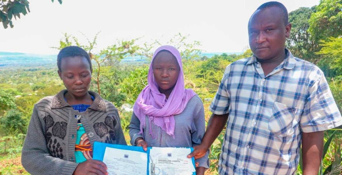 Mary Muioti Ndaka, Mother to Hellen Mueni and Her Father John Ndaka Mutua Doctors Baffled by 15-Year-Old Girl in Machakos County Who Cries Tears of Blood