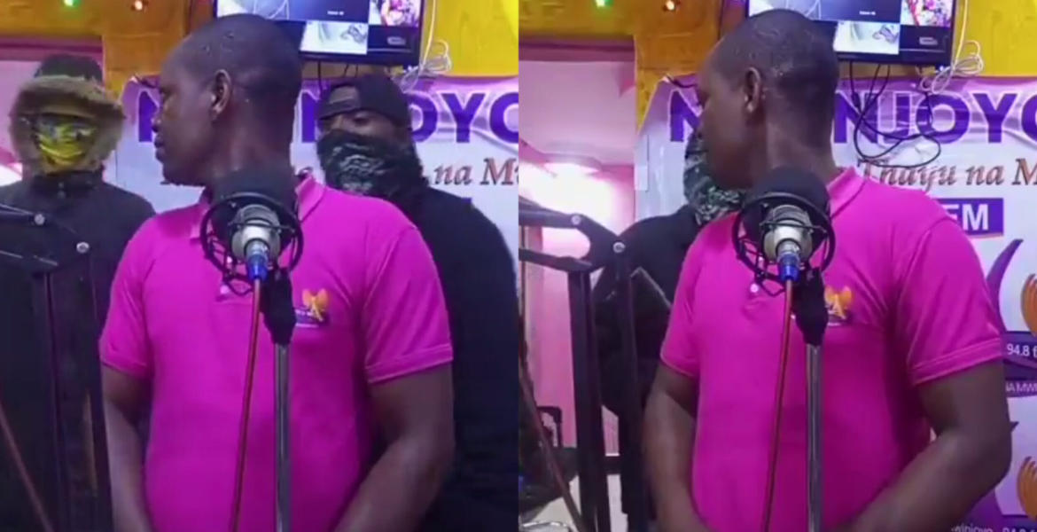 Masked Gunmen Rob Mwinjoyo FM Gunmen Rob Gospel Radio Station on Live Air in Nakuru