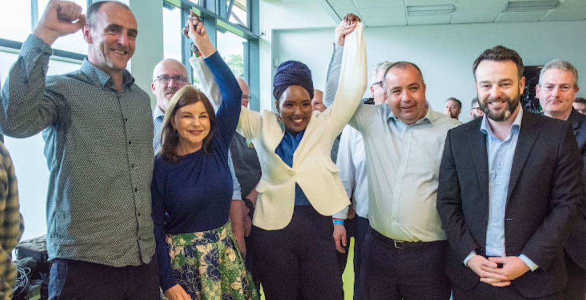 Lilian Seenoi-Barr Celebrating her Win Kenyan-Born Activist Lilian Seenoi Elected Councillor in Northern Ireland, UK