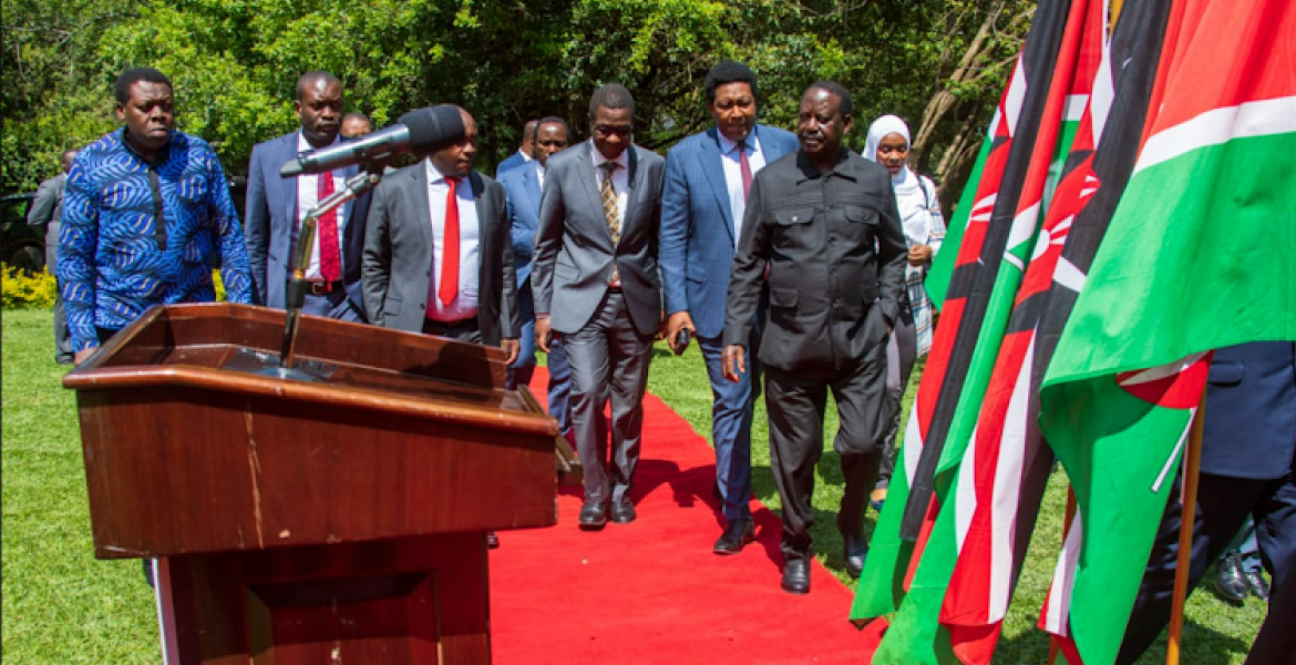 Raila at SKM Centre I'm Not Interested in Power-Sharing with Kenya Kwanza, Raila Says