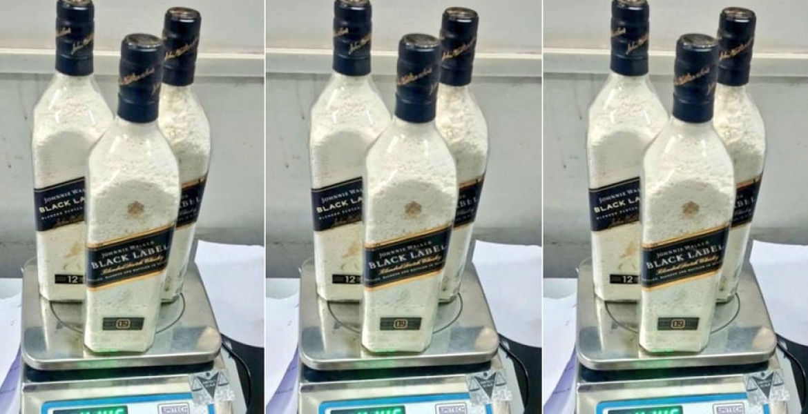 The Bottles of Whisky Containing Cocaine Two Kenyan Women Arrested in India With Cocaine Worth Sh510 Million