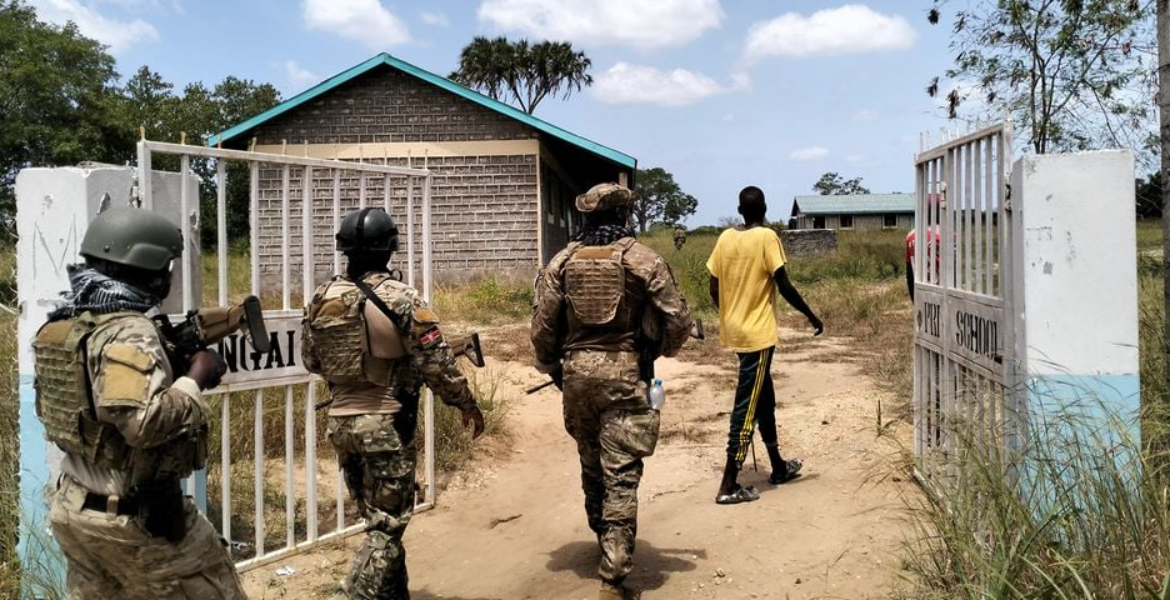 Kenya Defence Forces (KDF) Troops in Operation at Mangai in Boni Forest in Lamu County Several GSU Officers Injured in Suspected al-Shabaab Attack in Lamu
