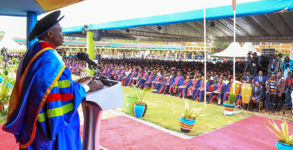 Deputy President Rigathi Gachagua Speaking During a Graduation Ceremony at Jomo Kenyatta University of Agriculture and Technology on June 23, 2023 We Don't Have Jobs for You, Gachagua Tells Graduates