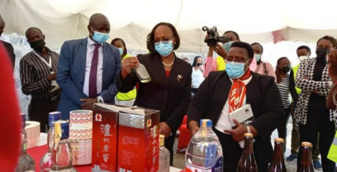 Some of the Contraband Goods Destroyed by Kenya Revenue Authority in May 2021 KRA Destroys Illicit Goods Worth Sh500 Million