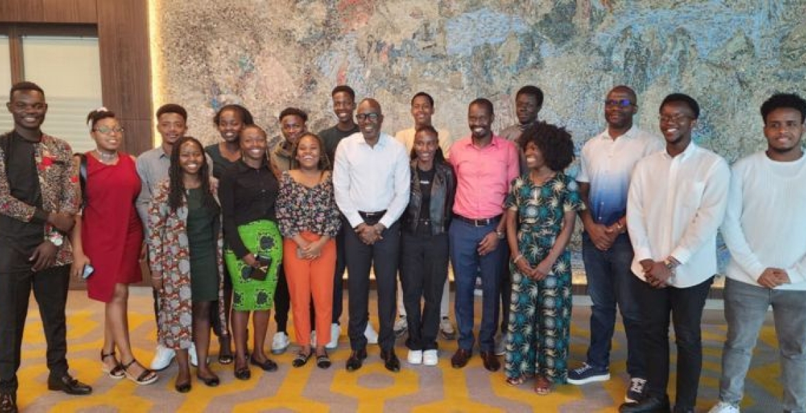 Foreign Affairs Principal Secretary Korir Sing'oei (Centre in White) With Kenyan Students in Serbian Universities on June 25, 2023 Foreign Affairs PS Korir Singoei Says Government Can't Guarantee Jobs for Kenyans Who Study Abroad