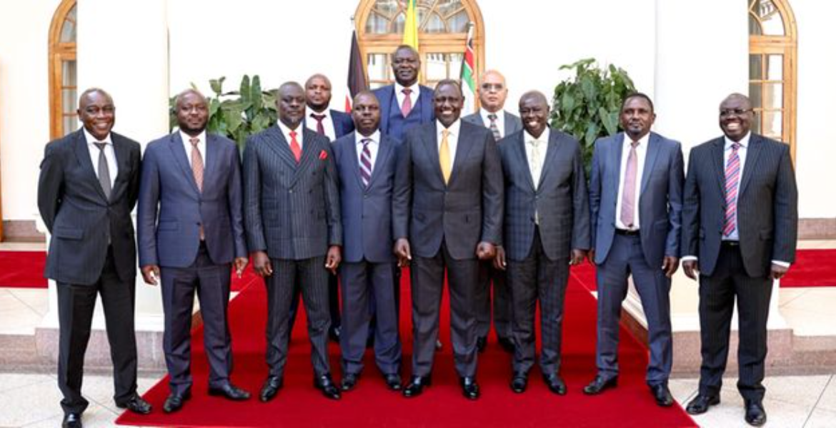 President William Ruto and His Deputy Rigathi Gachagua With Some Members of Parliament From Nyanza on February 10 Inside President Ruto’s Meeting With Nyanza ODM MPs