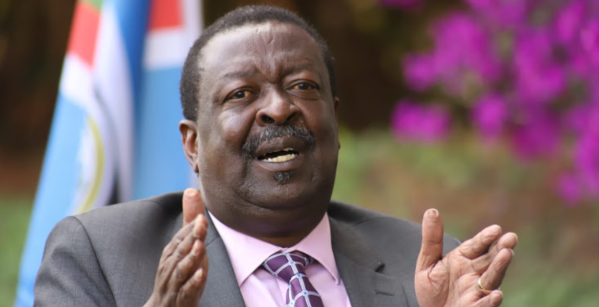 Prime Cabinet Secretary Musalia Mudavadi Raila 10 Million Signature Drive an Exercise in Futility, Says Musalia Mudavadi