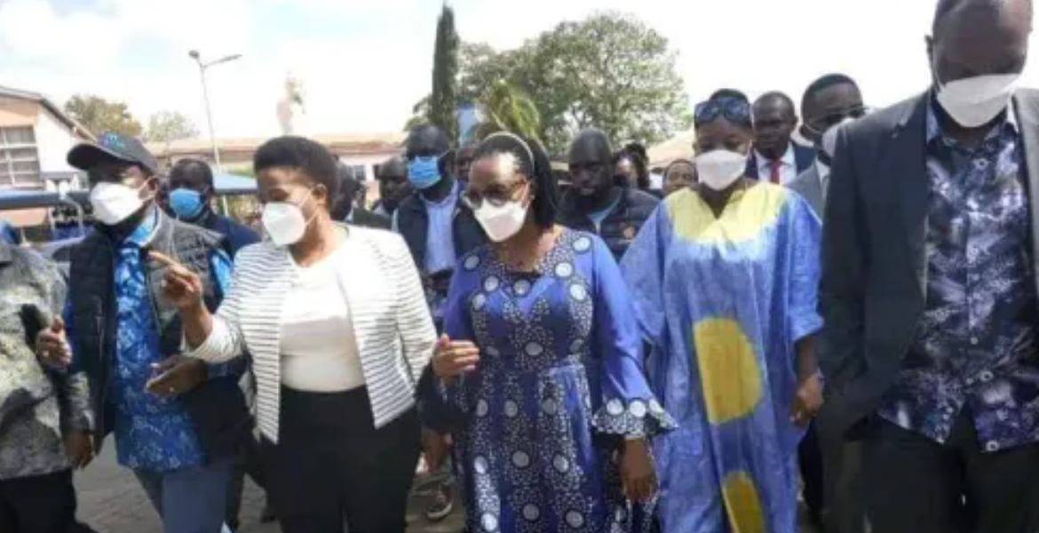 Wiper Leader Kalonzo Musyoka ( left) Machakos Governor Wavinya Ndeti (Center) Narc Kenya leader Martha Karua (Right) Among Other Leaders When They Visited Maandamano Victims at Machakos Level 5 Hospital. Kalonzo, Karua Rally Supporters to Turn up in Large Numbers for Next Anti-Gov't Demos