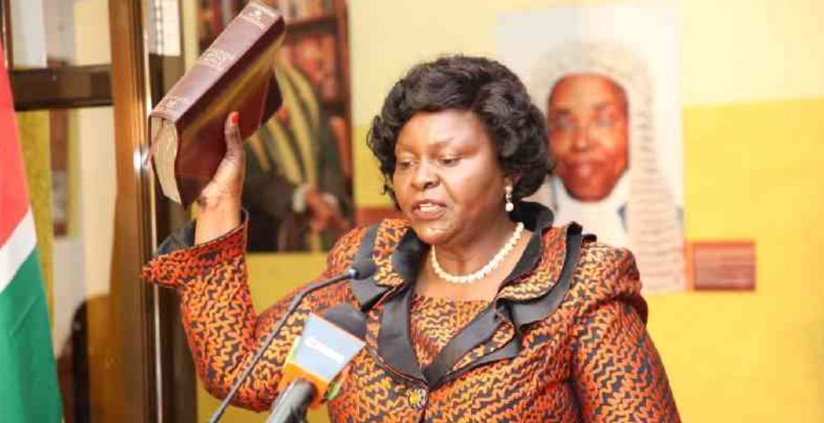 Mary Wanyonyi Chebukati During Her Swearing in at Supreme Court Buildings Mary Wanyoyi Chebukati Sworn in as CRA Chairperson