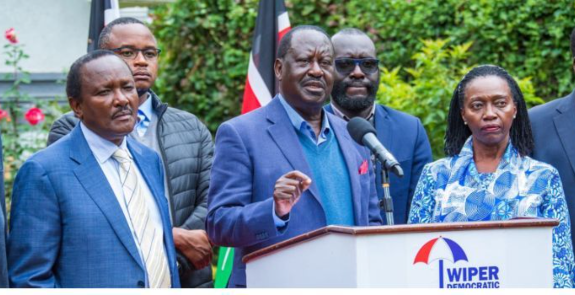 Wiper Party leader Kalonzo Musyoka, Former Prime Minister Raila Odinga and Martha Karua Raila, Kalonzo Security Withdrawn, Says Jeremiah Kioni