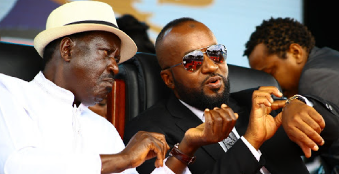 ODM Leader Raila Odinga and Deputy Party Leader Hassan Joho at the Mama Ngina Grounds in Mombasa Raila Explains Joho's Political Silence