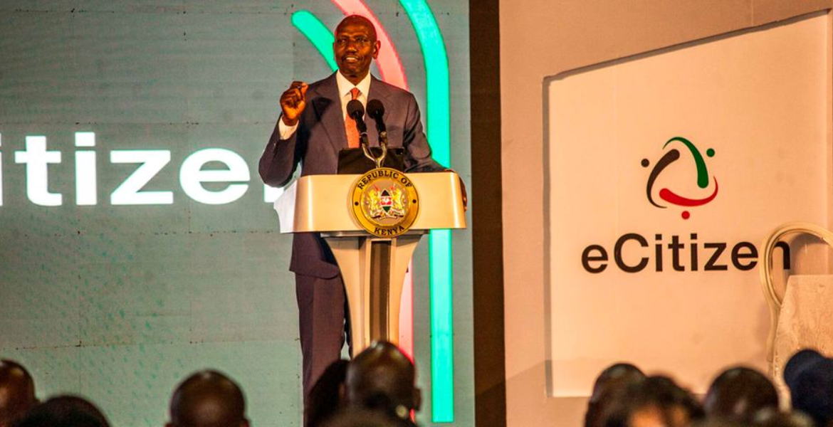 President William Ruto During the Launch of e-Citizen Services Sudanese Hackers Target Kenya Government Sites including eCitizen