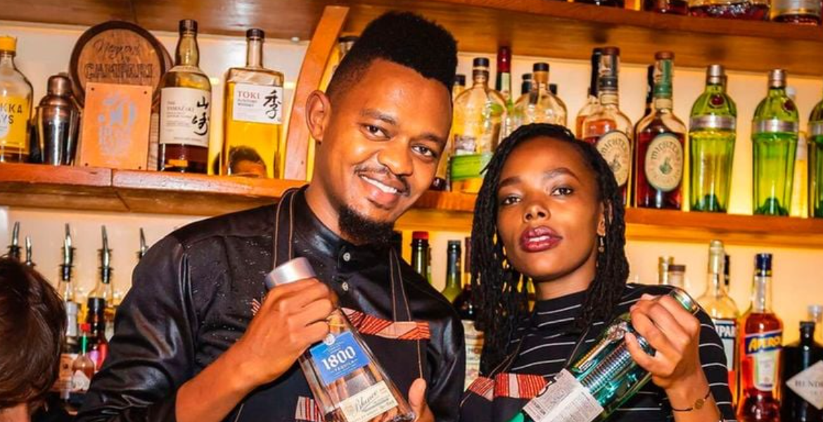 Tribe Hotel Bar Manager Kelvin Thairu (Left) and Hero Bar Head Bartender Monica Riungu Kenyans Wow the World With Impressive Bartending Skills