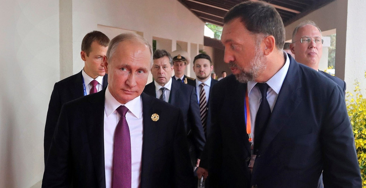 Tycoon Oleg Deripaska (Right) With Russian President Vladimir Putin King Charles' Kin Faces Jail for Hosting Russian Tycoon at a Kenyan Ranch