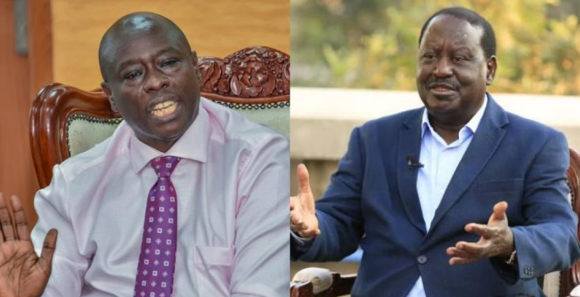 Deputy President Rigathi Gachagua and Azimio Leader Raila Odinga Gachagua to Raila: You Cannot Even Dismiss a Chief, Let US Ambassador Meg Whitman Be