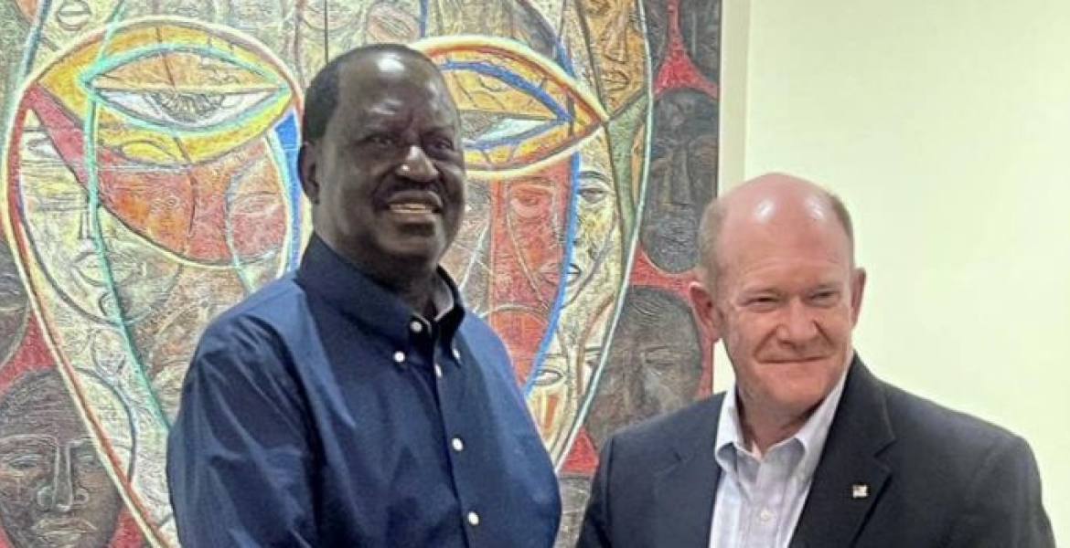 Raila Leaves for the UK